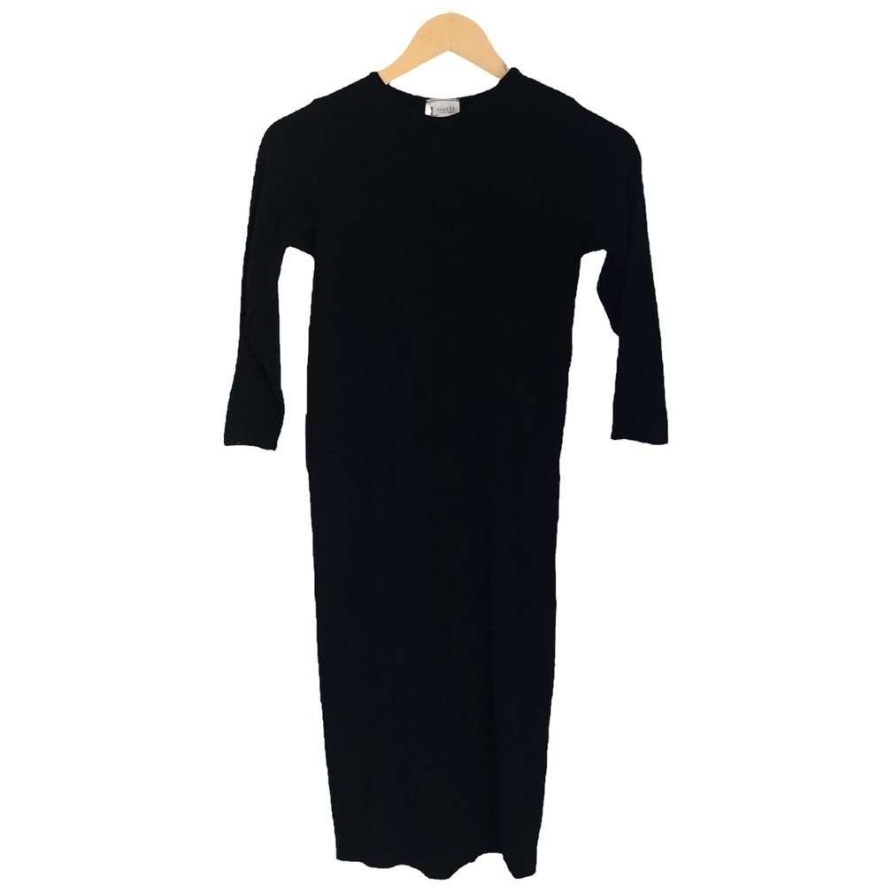Level33 Bamboo Longsleeve black dress
